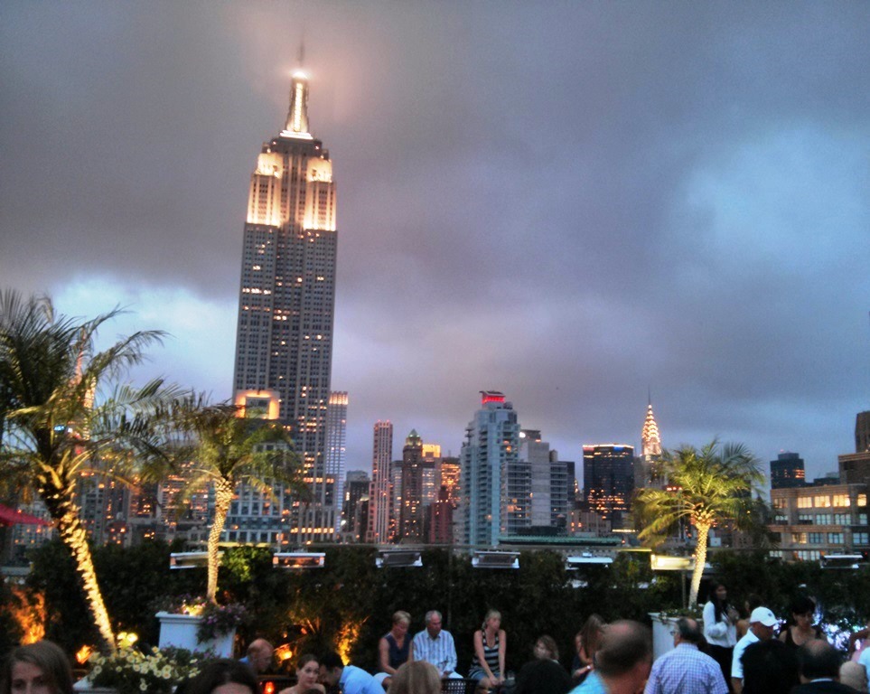 Una maravillosa vista en un espectacular atardecer
