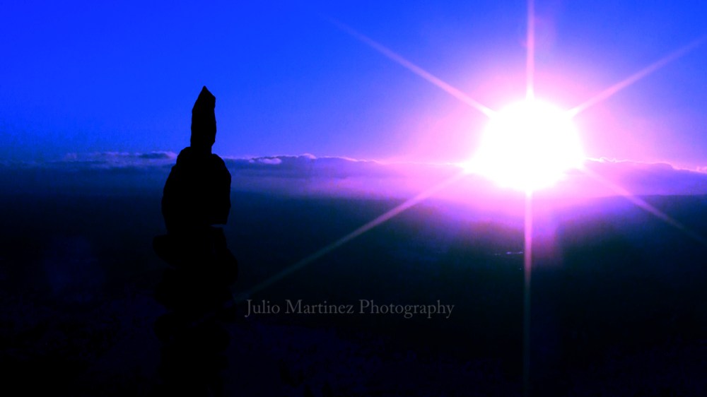 atardecer azul